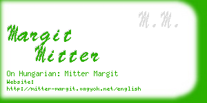 margit mitter business card